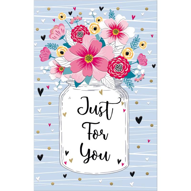 SUSY CARD Grußkarte Goldelicious "Just for You"