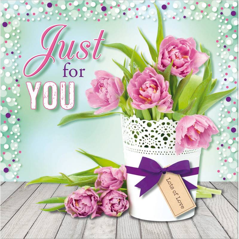SUSY CARD 3D-Grußkarte "Tulpentopf"