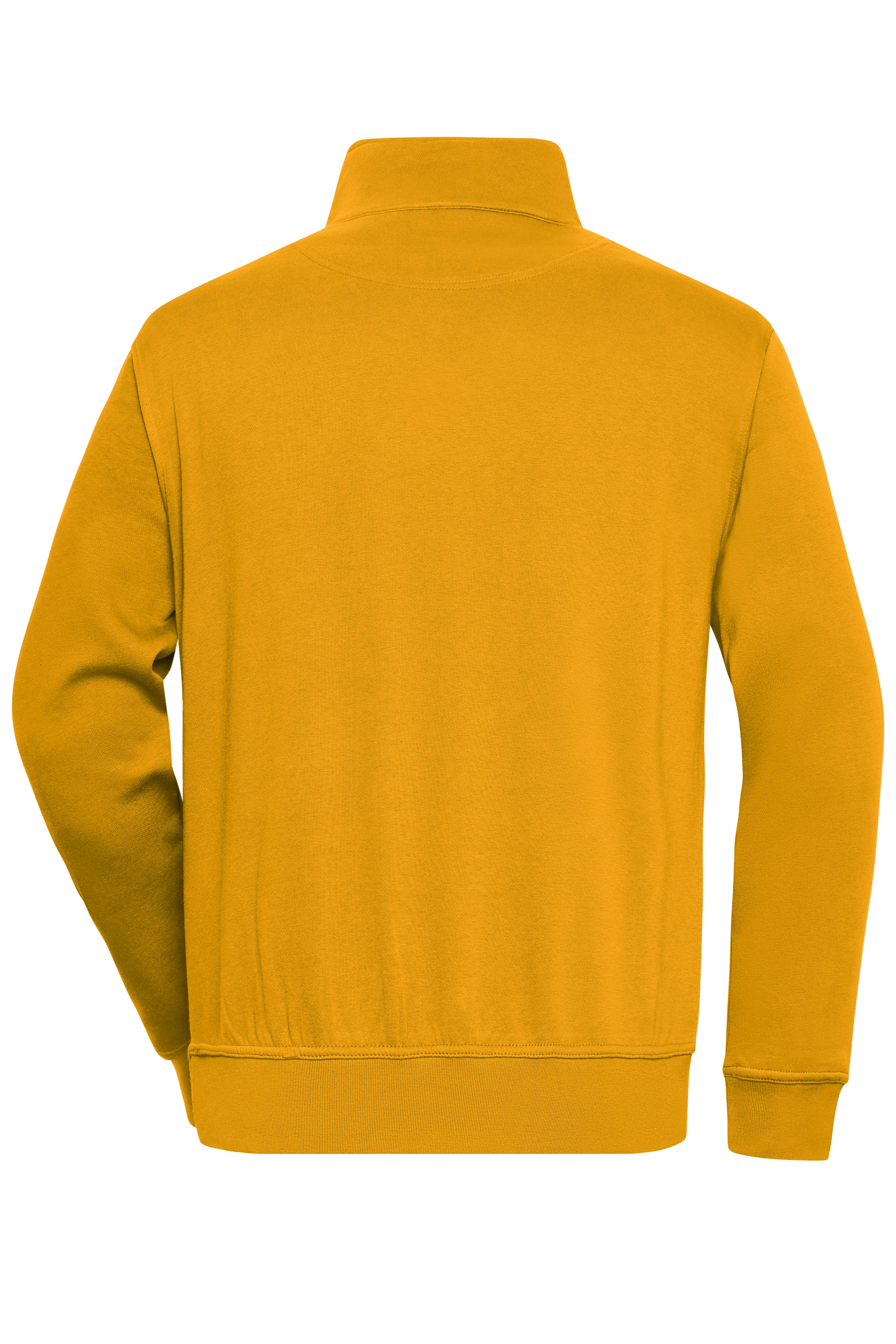 James & Nicholson® Workwear Half Zip Sweat JN831 Größe: 4XL gold-yellow
