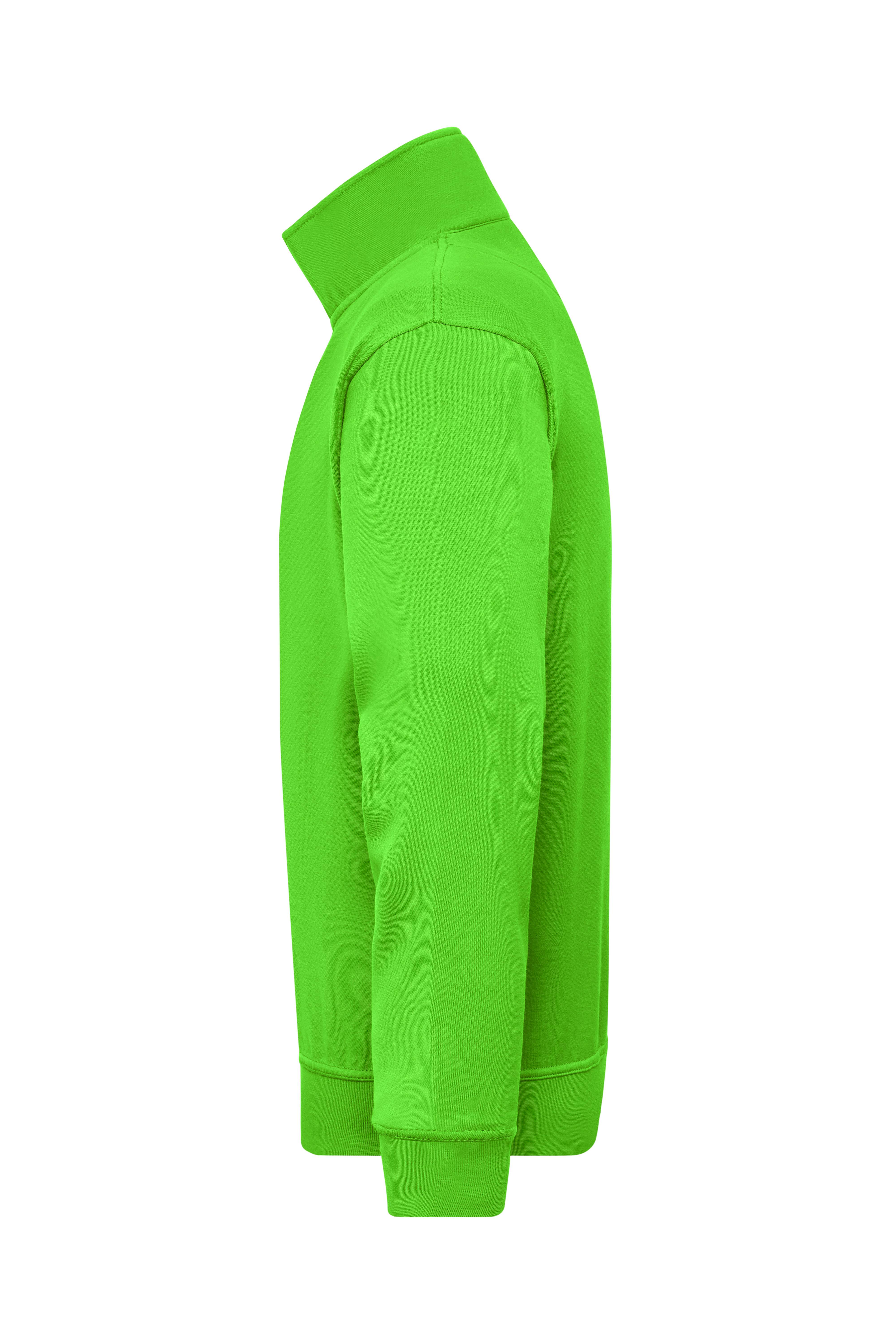 James & Nicholson® Workwear Half Zip Sweat JN831 Größe: XL lime-green