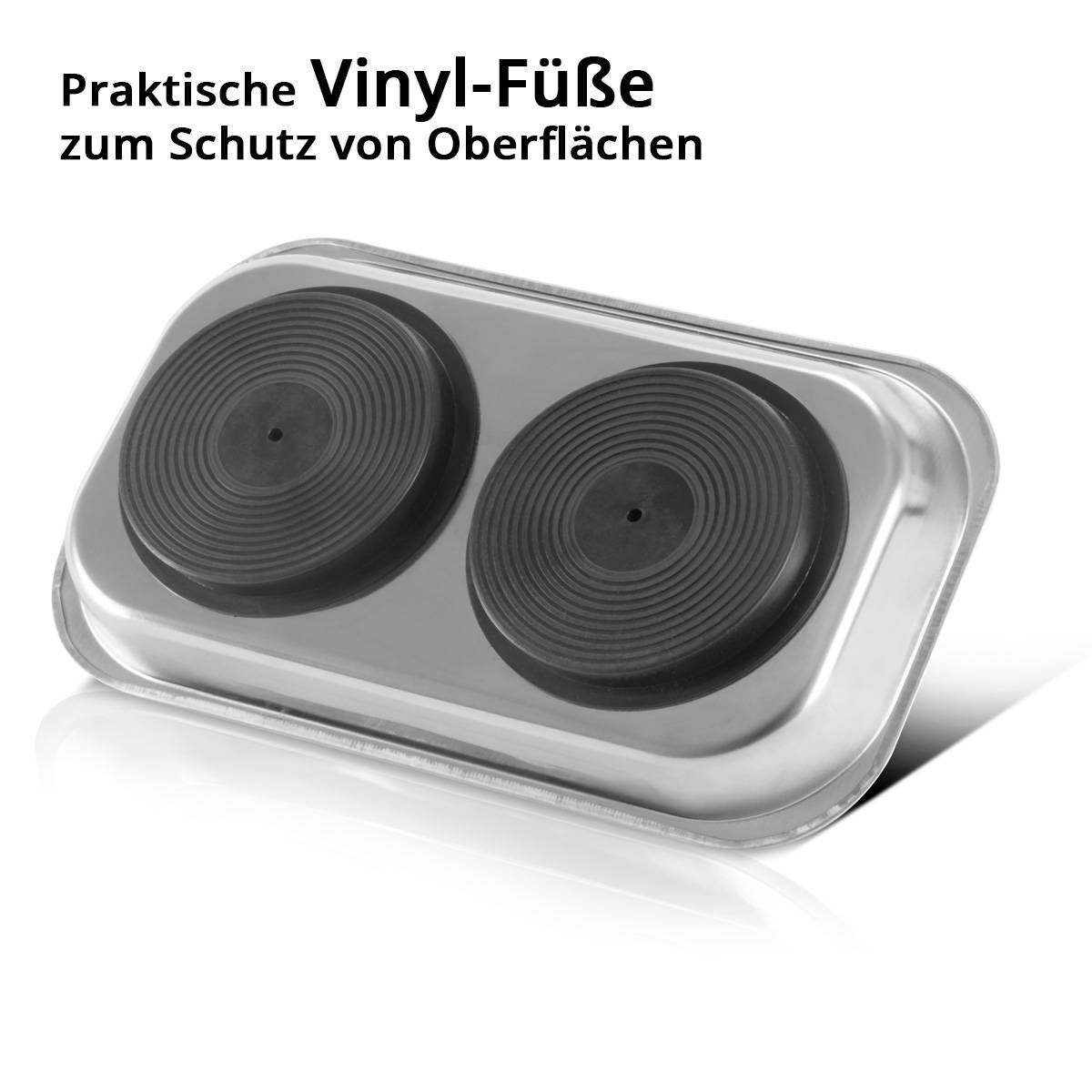 STAHLWERK 2 x Magnetschale MS-28 ST 237 x 136 x 28 mm Magnetteller