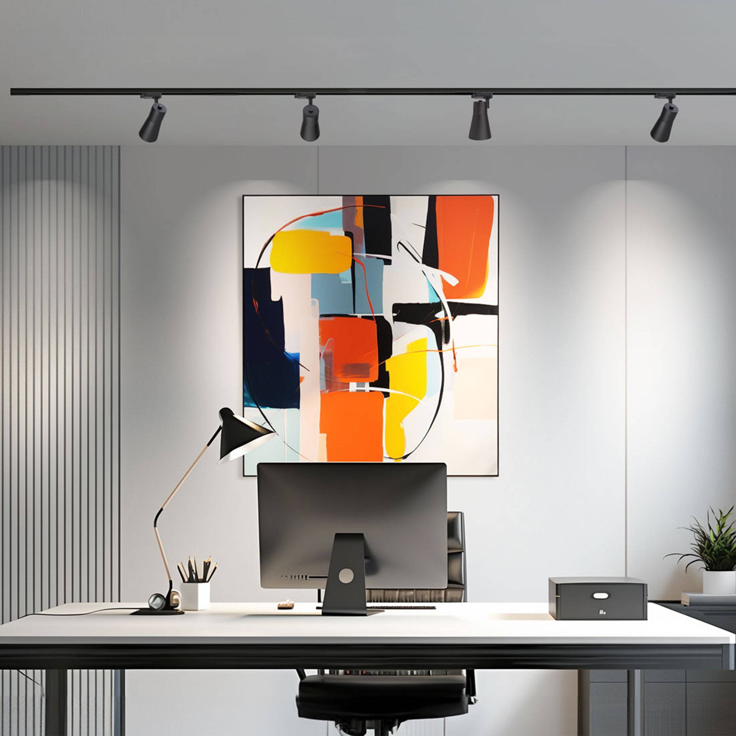 Spectrum LED 3-Phasen Stromschienenstrahler MADARA SCANDI GU10 Spot 230V IP20 max. 10W weiß verstellbar