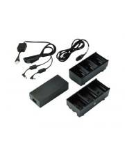 Zebra Dual 3-Slot Battery Charger Connected via Y Cable Batterieladegerät Ausgangsanschlüsse: 6 Europa für ZQ500 Series ZQ510 ZQ520 ZQ600 ZQ610 ZQ6