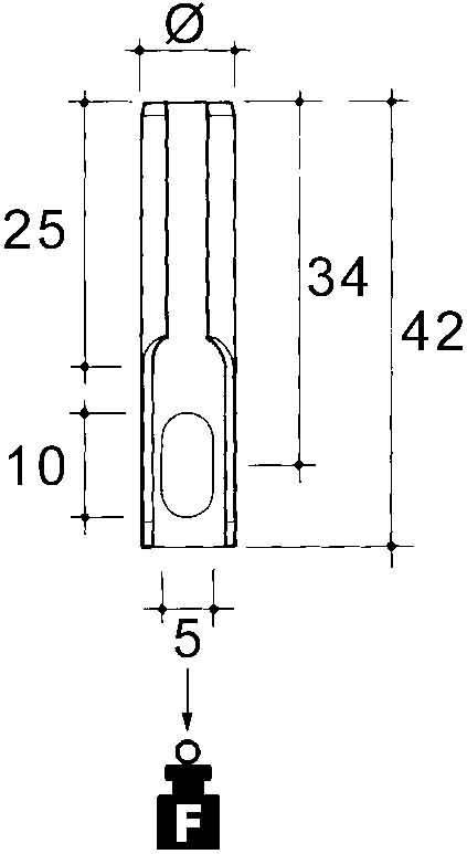 Niedax Deckenhülse E-KLIPS A100