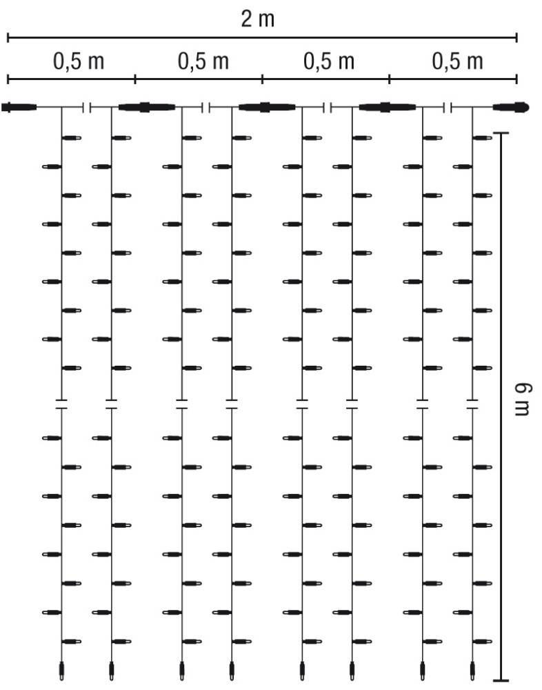 Scharnberger+Hasenbein LED-Drape Lite 800 58645