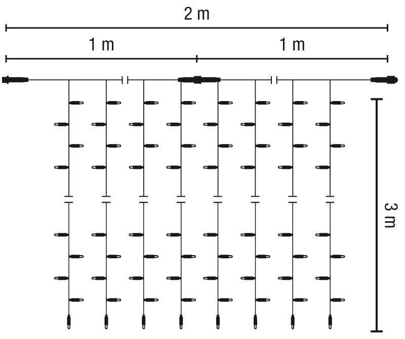 Scharnberger+Hasenbein LED-Drape Lite 400 58647