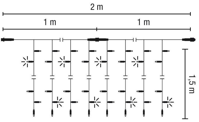 Scharnberger+Hasenbein LED-Drape Lite Flash 200 58665