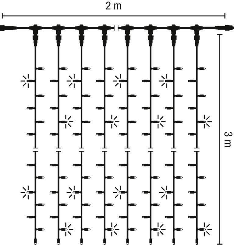 Scharnberger+Hasenbein LED-Lichtervorhang 58929