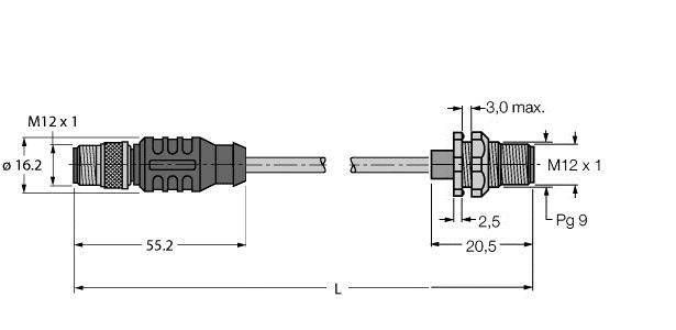 Turck Verbindungsleitung RSS-FSSD-841-0.5M