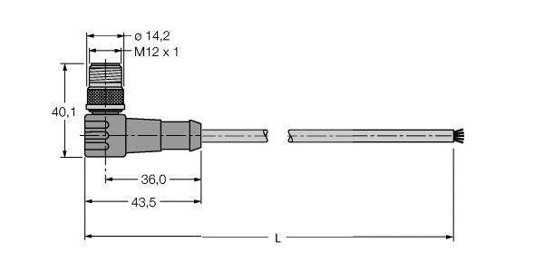 Turck PVC-Kabelmantel WSC 572-1M