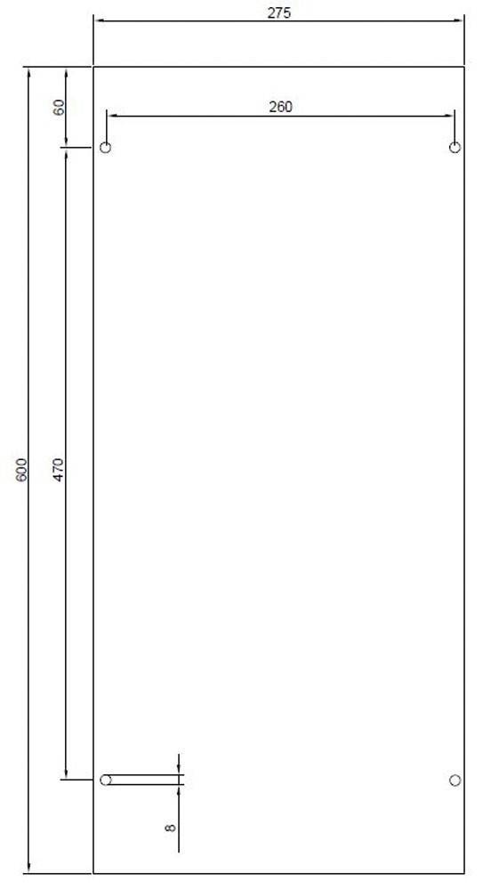 GSAB Elektrotechnik PVC-Montageplatte 32M1400