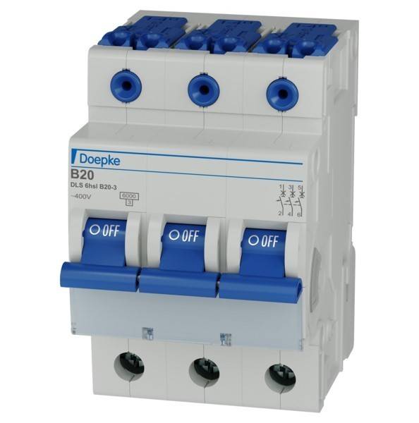Doepke Leitungsschutzschalter DLS 6HSL B20-3 6KA