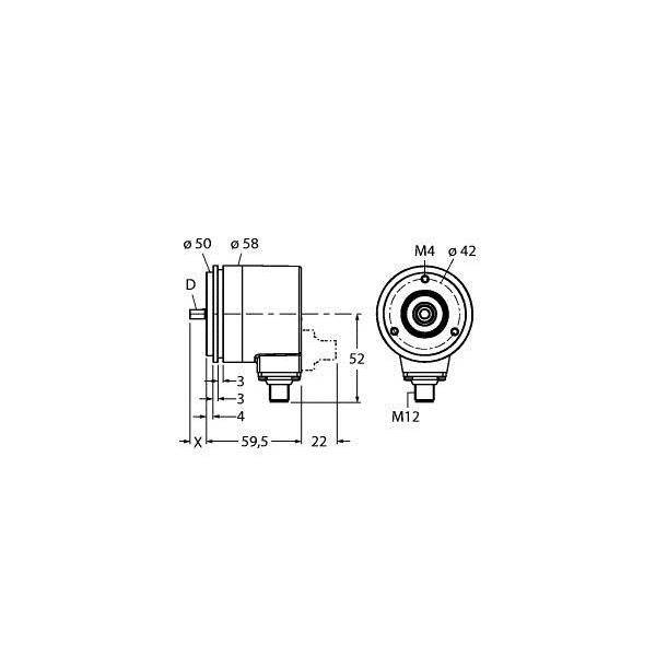 Turck Absoluter Drehgeber RM28S10S3C25BH1181