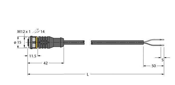 Turck Aktuator- u. Sensorleitung RKC4.221T-3,5/TEB