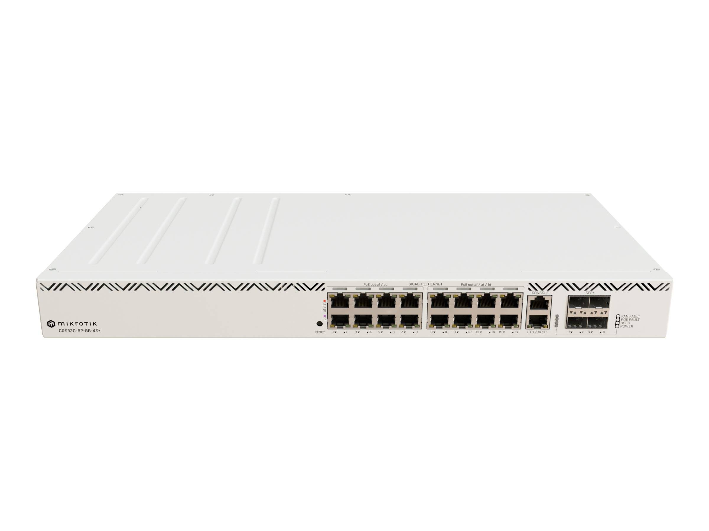 MikroTik CRS320-8P-8B-4S+RM - Switch - Smart - 17 x 10/100/1000 (PoE++)