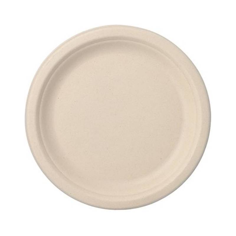 PAPSTAR Zuckerrohr-Teller "pure", rund, 230 mm, 50er