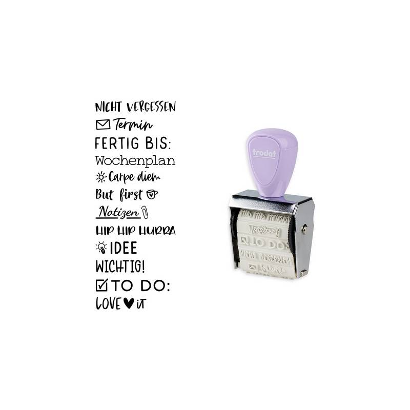 TRODAT Creative Mini/V2 Pastell Lila+ Kissen 3Farben 1129