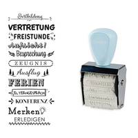TRODAT Creative Mini/V5 Pastell Blau+ Kissen 3Farben 1129