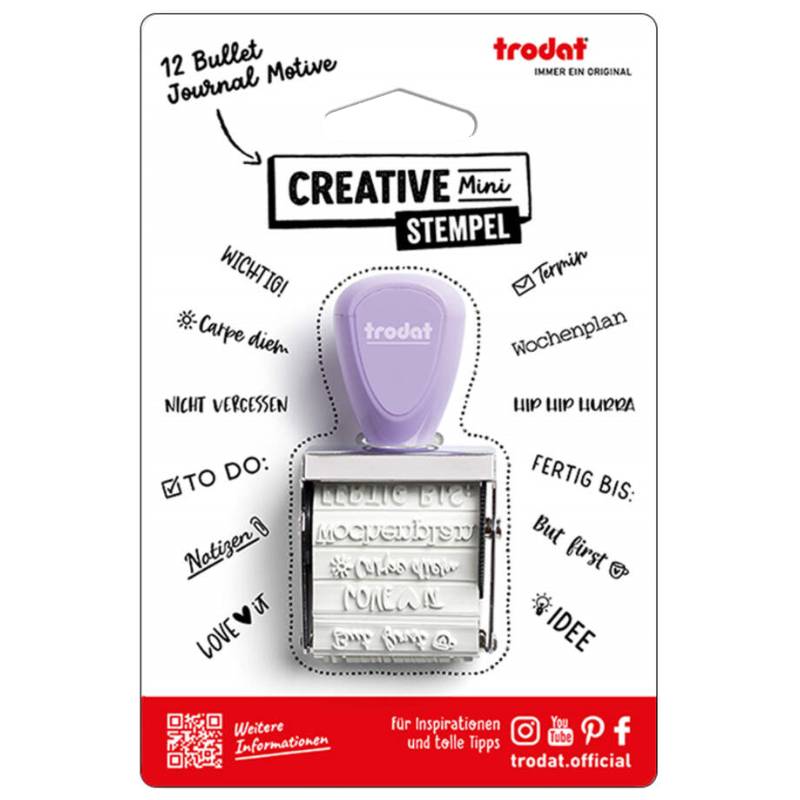 trodat Kreativstempel Creative Mini "Beste Wünsche"