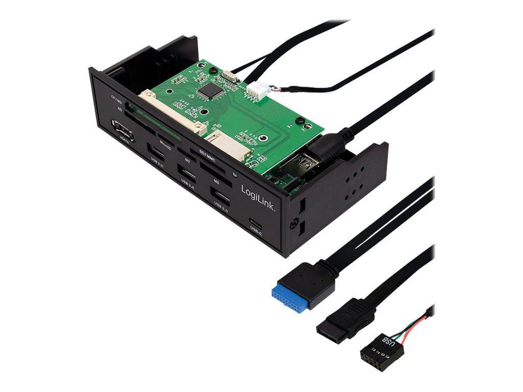 Logilink USB HUB 3.0 mit 6-fach Kartenleser schwarz Multimedia-Technik HUBs