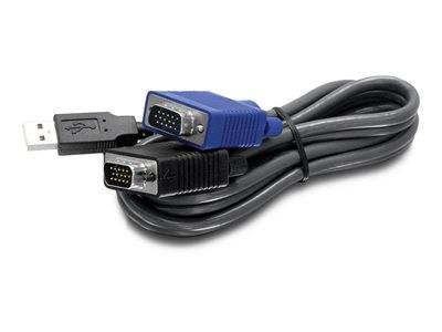 TRENDnet KVM Kabel USB /VGA 2m Multimedia-Technik KVM