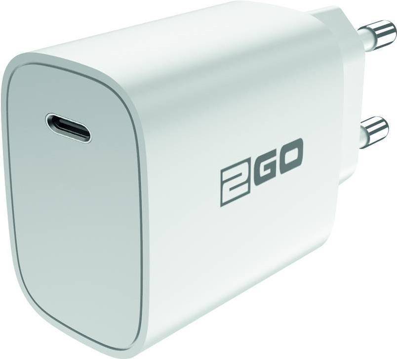 2GO Ladegerät 20W 1x USB-C Power Delivery weiß Multimedia-Technik