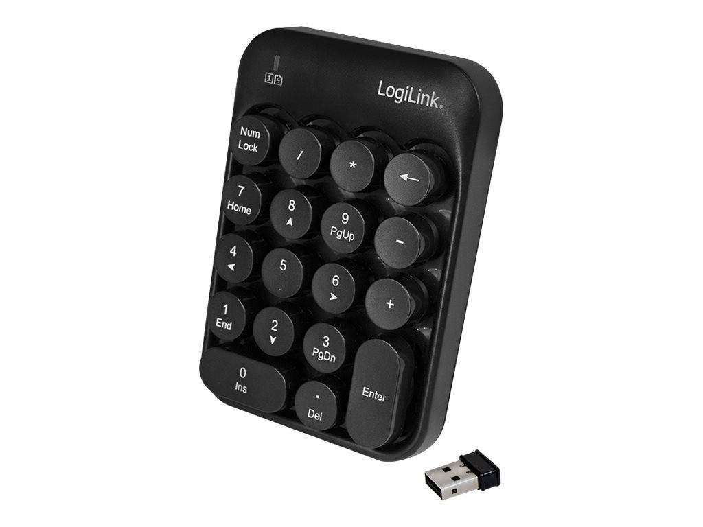 Logilink Tastatur Wireless mit Touchpad, 2,4 GHz, schwarz Eingabe / Ausgabe Mäuse & Tastaturen