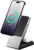 Alogic Ladegerät 15W 2in1 mit Halterung mag. Qi schwarz Multimedia-Technik wireless