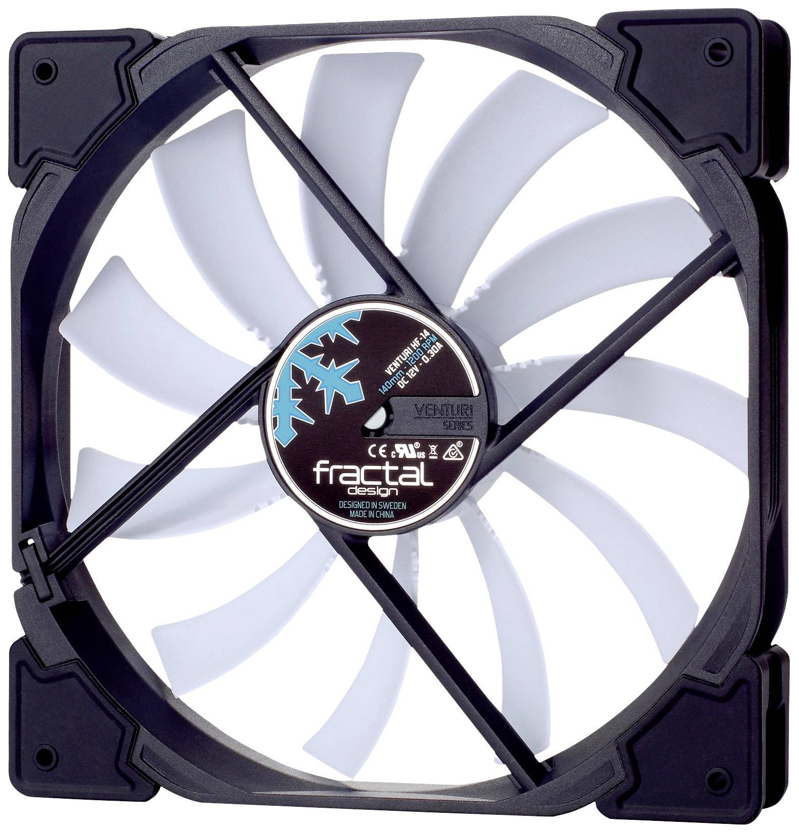 FRACTAL DESIGN Lüfter Venturi HF-14 140mm White Multimedia-Technik Sonstiges Zubehör und