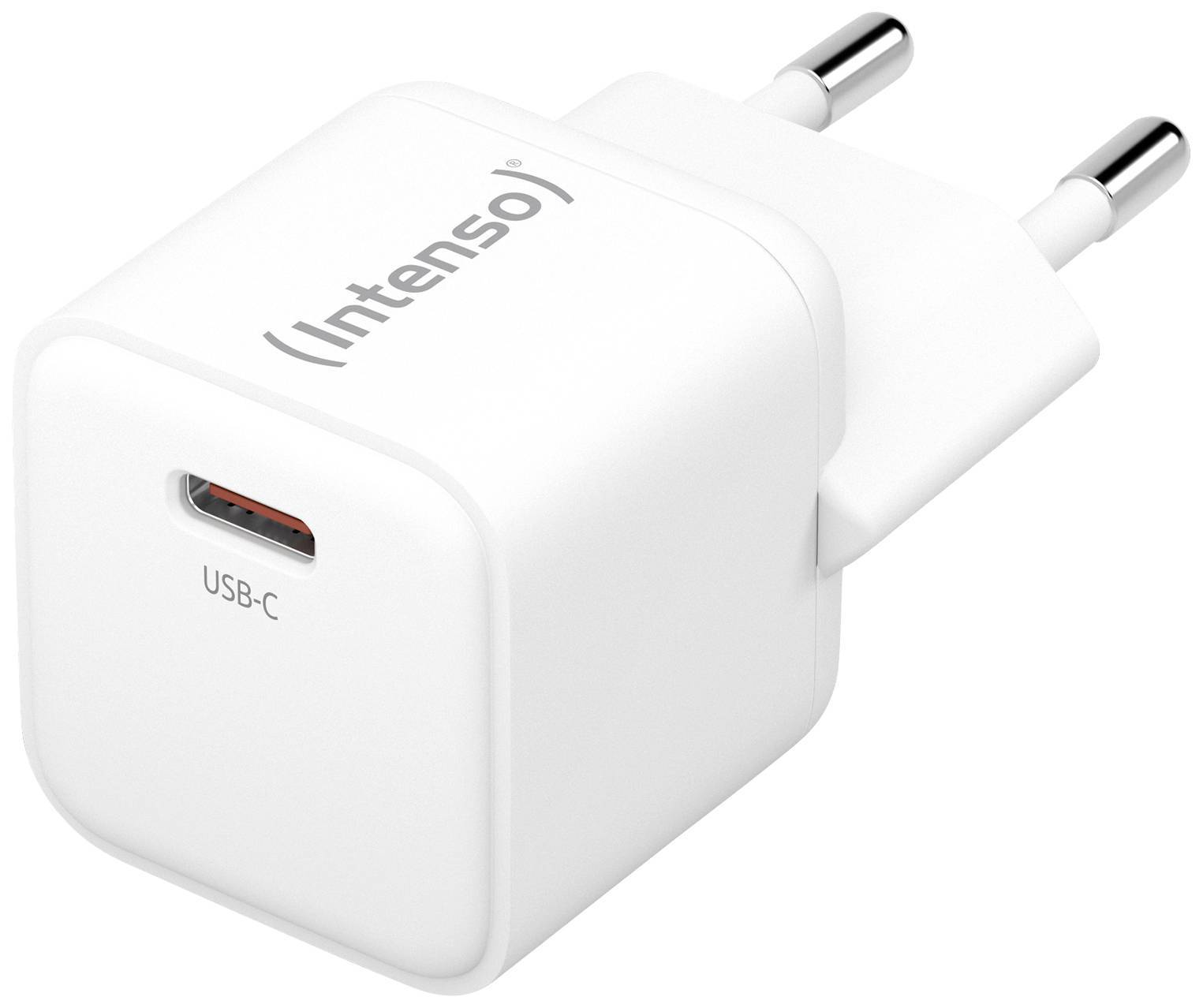 Intenso Power Adapter 1x USB-C 30W GaN White Multimedia-Technik Ladegerät