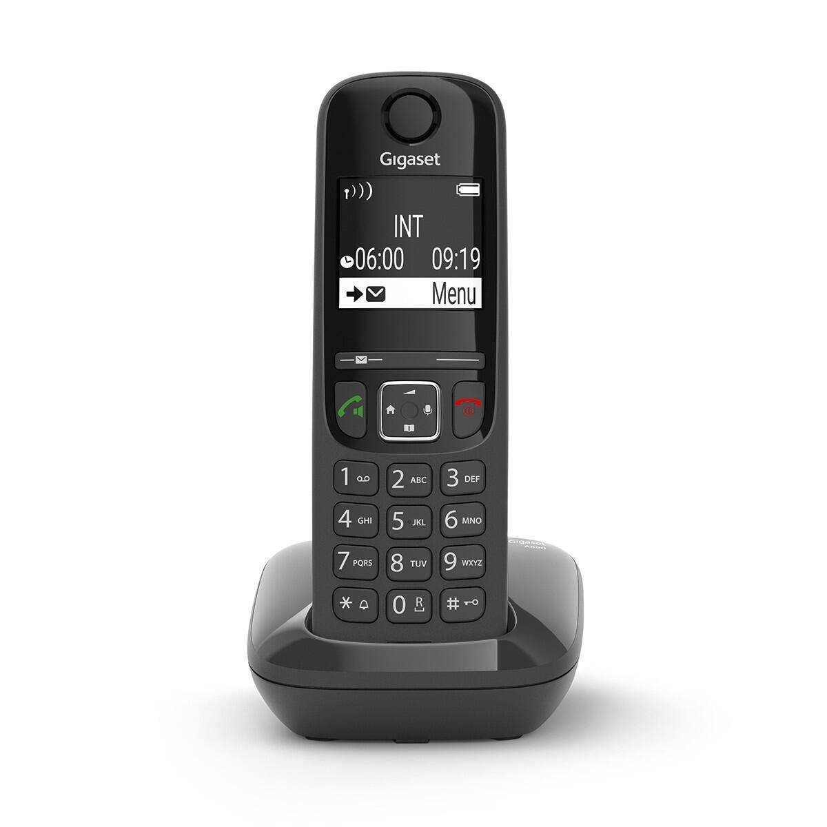 Gigaset AS690A schwarz int. Multimedia-Technik Telefone
