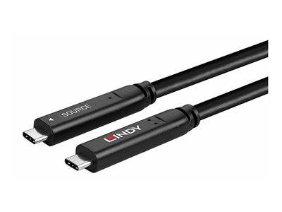LINDY 15m USB 3.2 Gen 2 & DP 1.4 Typ C Hybridkabel Multimedia-Technik USB-Kabel