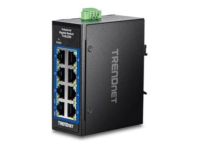 TRENDnet 8-Port Industrial Gigabit DIN-Rail Mini Switch Multimedia-Technik Switche