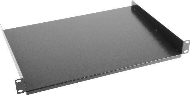 LANBERG 19 Fachboden 1U 483x315mm, max.25kg, schwarz Multimedia-Technik für 19