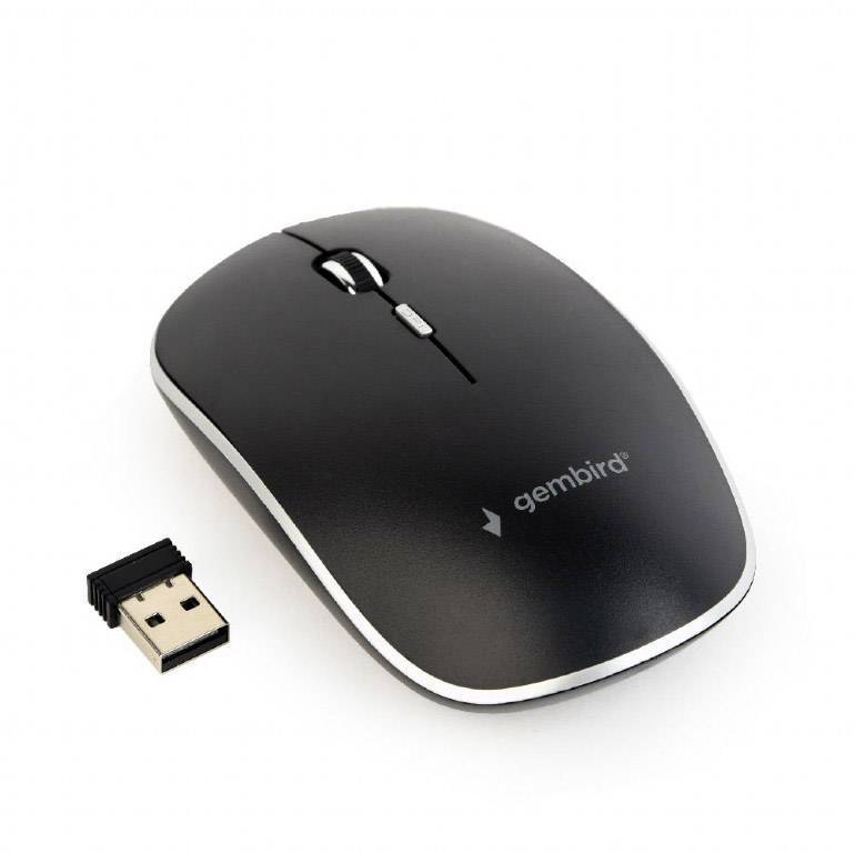 gembird Maus OPT WIRELESS 4 Tasten inkl. nano USB schwarz Eingabe / Ausgabe Mäuse & Tastaturen
