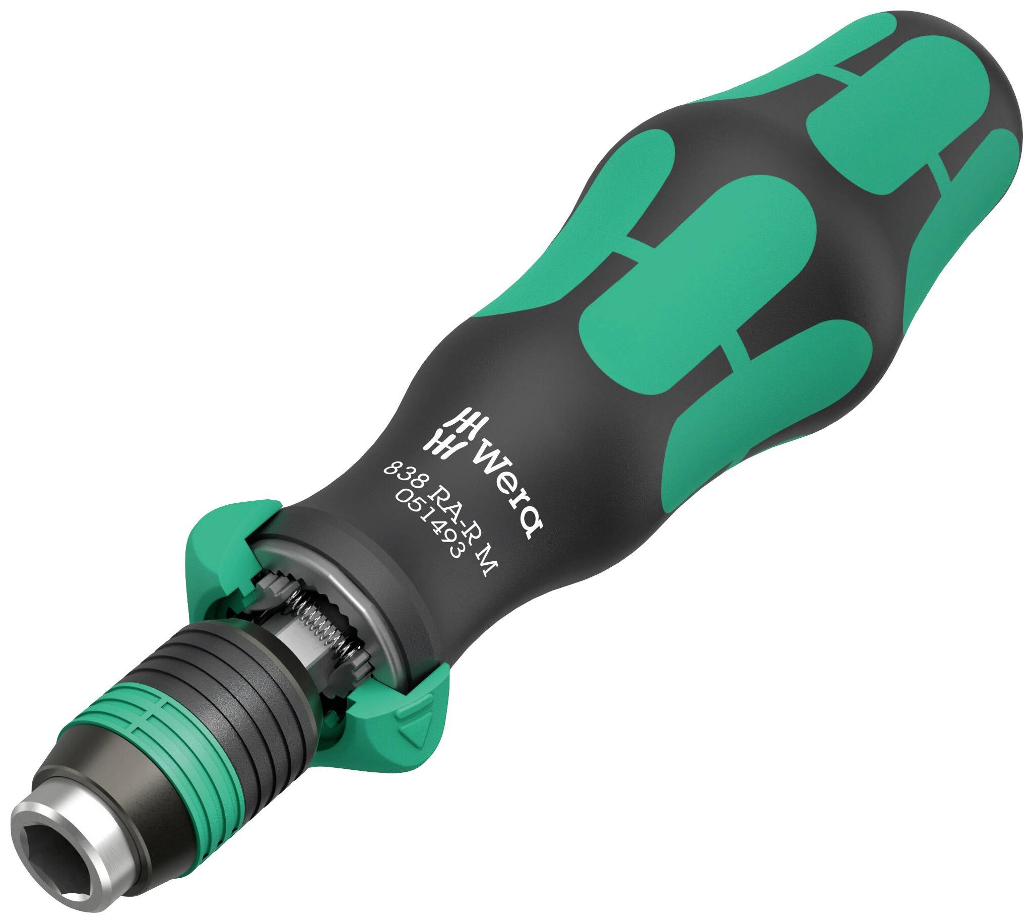 Wera Bits-Handhalter mit Ratschenfunktion 1/4, 838 RA-R M Multimedia-Technik Werkzeug