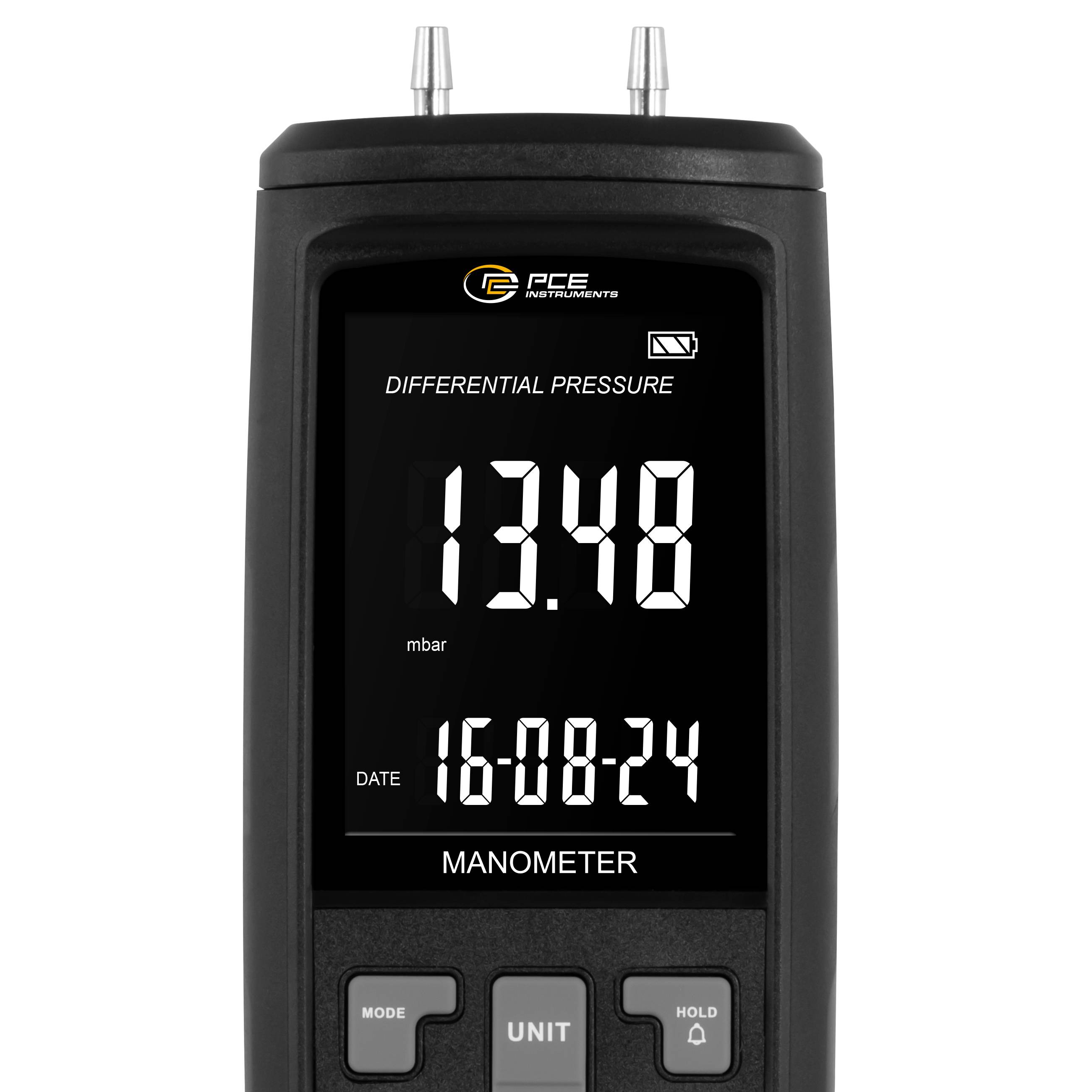 PCE Instruments Manometer PCE-PME 2 |-2 ... 2 kPa |inHg |Pa |bar |mmHg |mbar |hPa |inH₂O |psi |kg/cm² |PSI uvm.