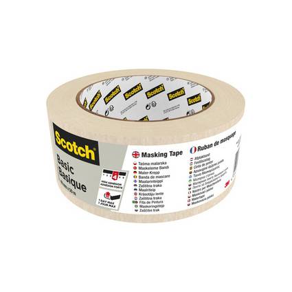 Scotch Krepp-Klebeband Basic, 48 mm x 50 m, beige