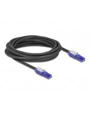 Delock RJ45 Netzwerkkabel Cat.6 UTP mit 180° winkelbaren Steckern schwarz 5 m CAT 6 5 m Schwarz