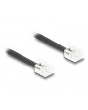 Delock Telefonkabel Spiralkabel RJ11 Stecker zu schwarz 10 m m Schwarz