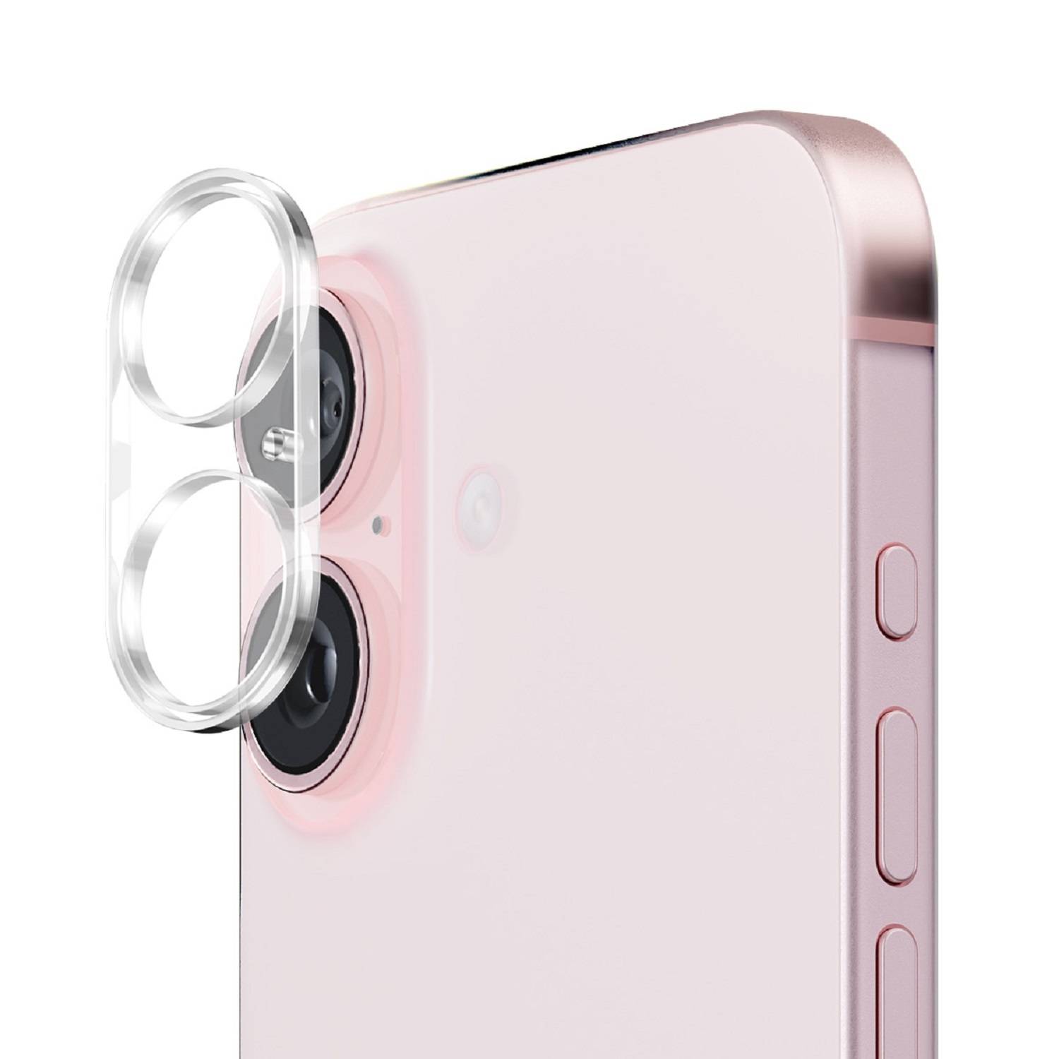 1x 9H Panzerglas für iPhone 16 Plus 3D KLAR Kameraglas echtes Tempered 9H Glass Panzerfolie Schutzglas Schutzfolie Screen-Protector