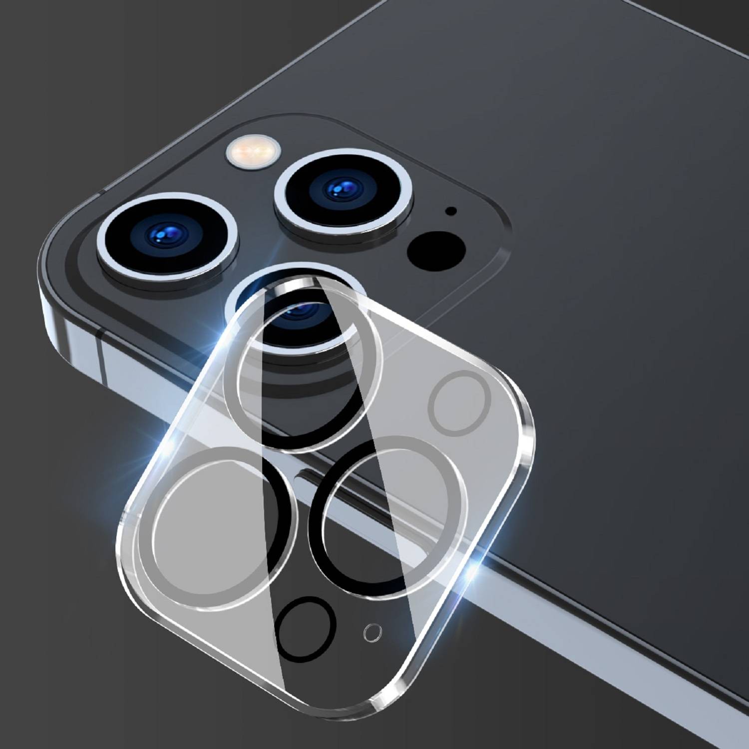 3x 9H Panzerglas für iPhone 16 Pro 3D KLAR Kameraglas echtes Tempered 9H Glass Panzerfolie Schutzglas Schutzfolie Screen-Protector