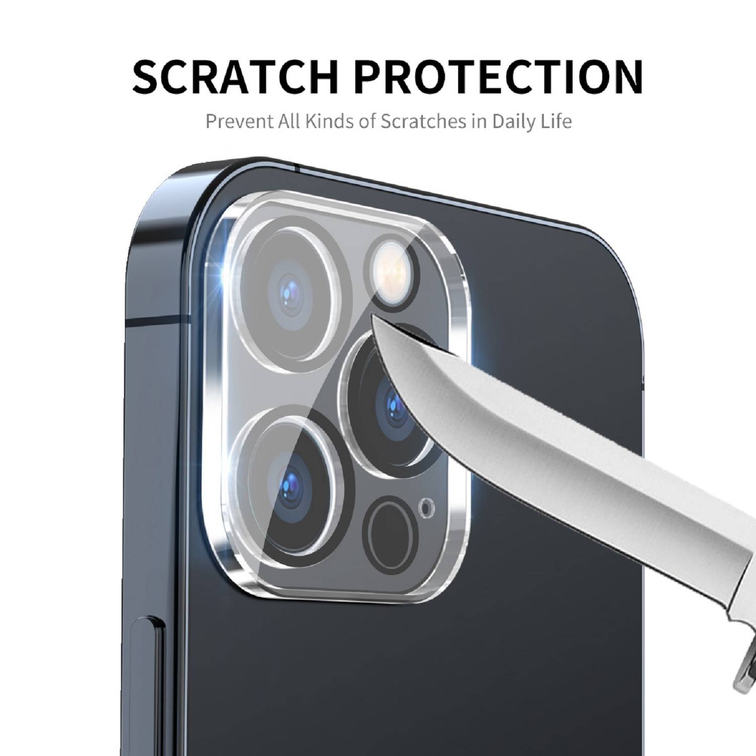 1x 9H Panzerglas für iPhone 16 Pro 3D KLAR Kameraglas echtes Tempered 9H Glass Panzerfolie Schutzglas Schutzfolie Screen-Protector