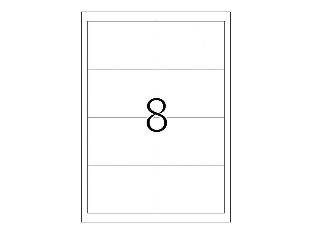 Ein minimalistisches abstraktes Layout mit einer großen zentrierten Zahl 8 über einem hellgrauen rechteckigen Raster, das in vier Reihen und zwei Spalten unterteilt ist.