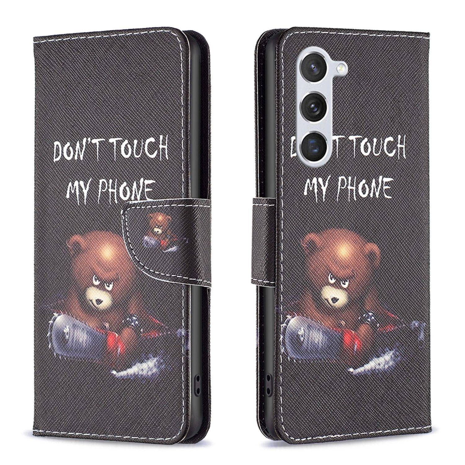 Für Samsung Galaxy S24 FE Kunstleder Tasche Hülle Book Wallet Motiv Design Etuis