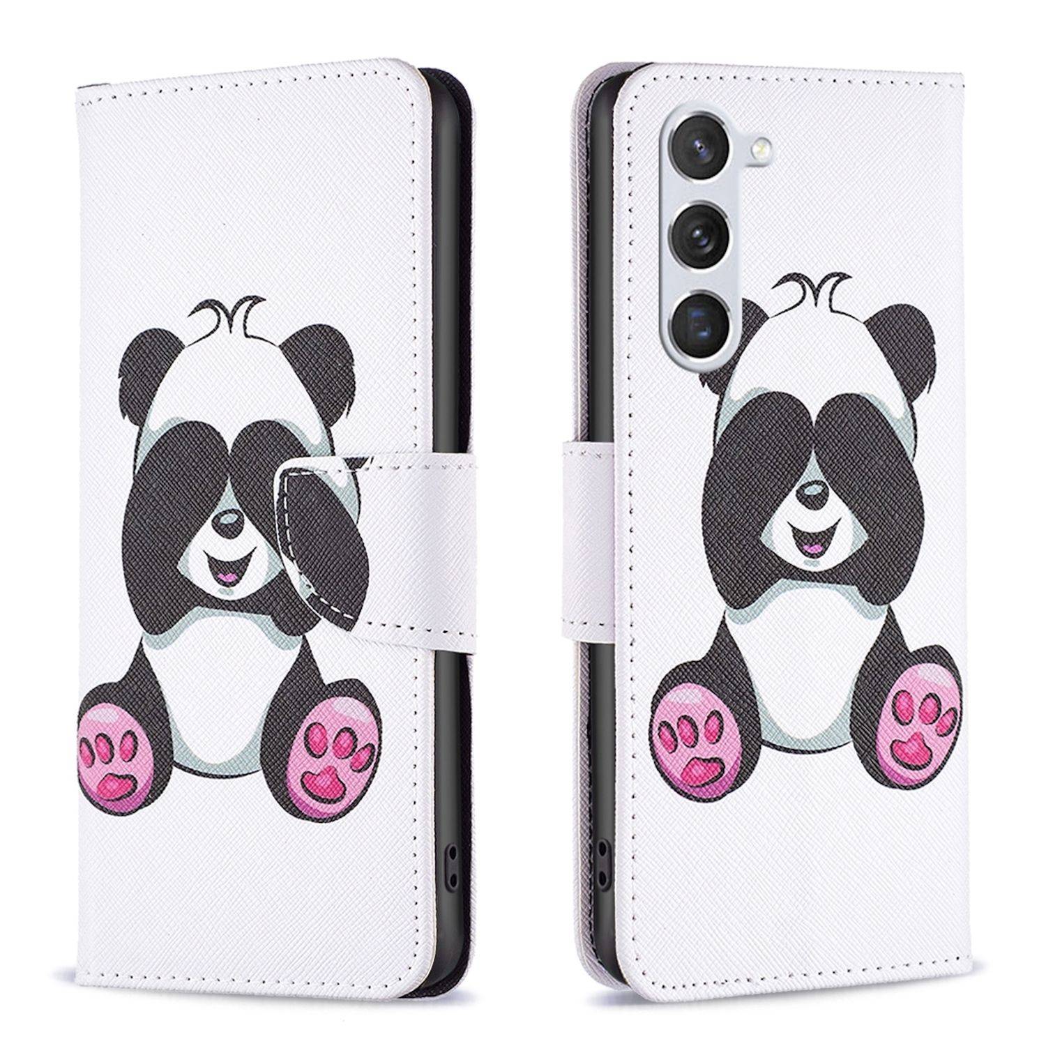 Für Samsung Galaxy S24 FE Kunstleder Tasche Hülle Book Wallet Motiv Design Etuis