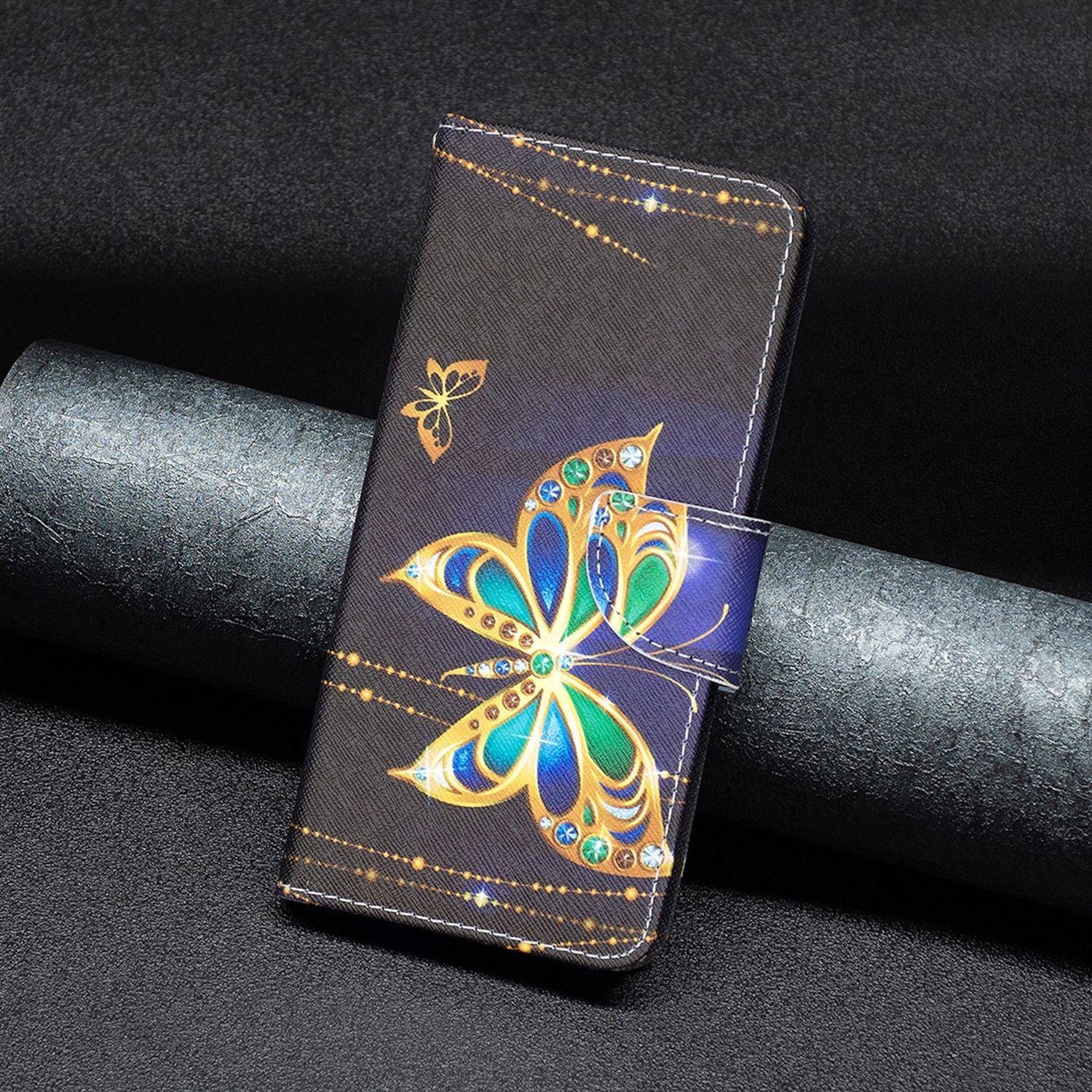 Für Samsung Galaxy S24 FE Kunstleder Tasche Hülle Book Wallet Motiv Design Etuis