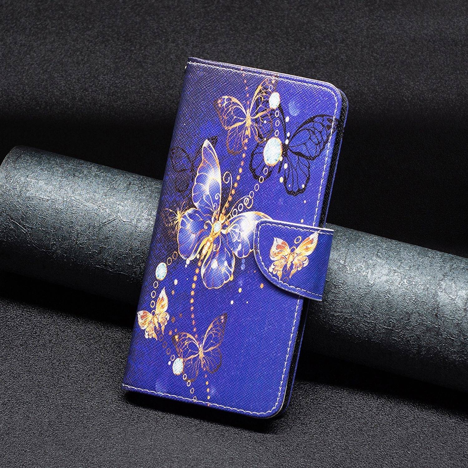 Für Samsung Galaxy S24 FE Kunstleder Tasche Hülle Book Wallet Motiv Design Etuis