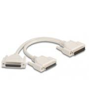 Delock Adapter Y-Kabel Splitter D-Sub 25 Pin Stecker zu 2 x Buchse mit