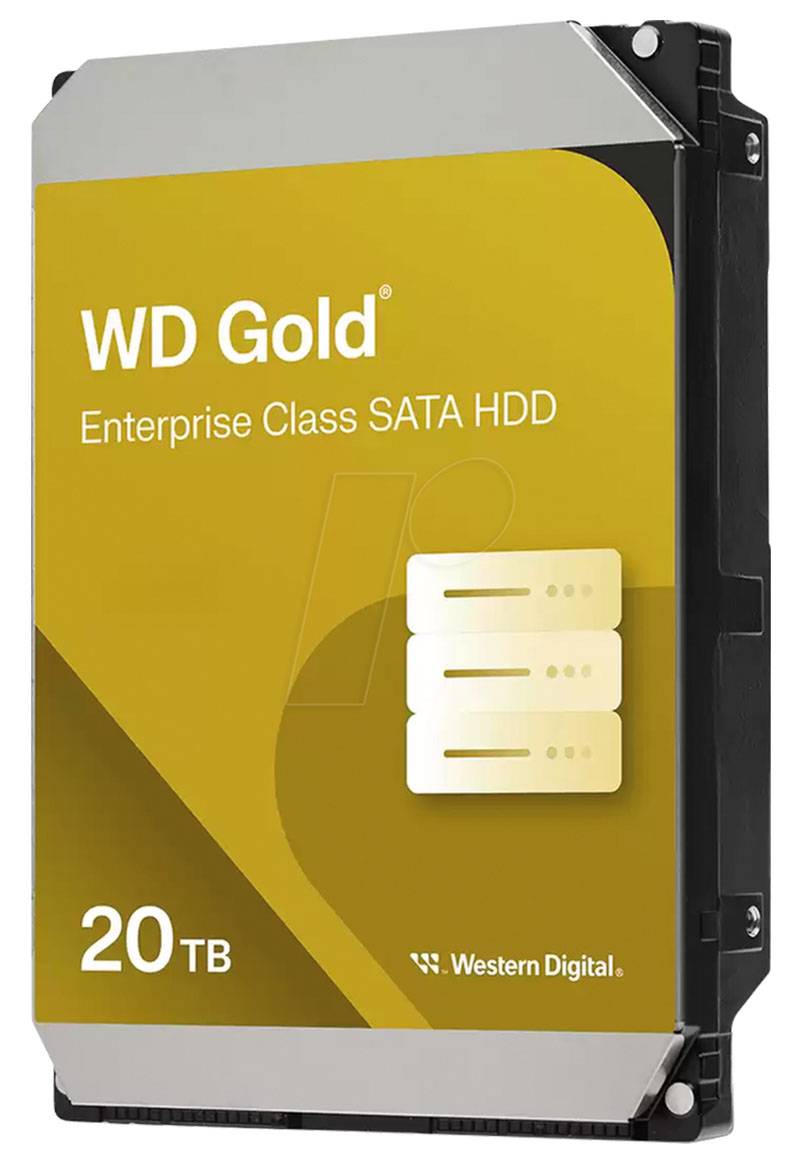 Western Digital WD Gold 3.5" SATA 20TB, 24/7, 512e (WD203KRYZ)